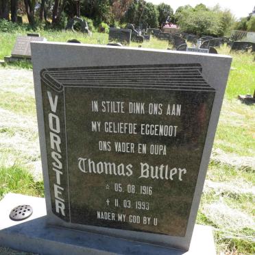 VORSTER Thomas Butler 1916-1993