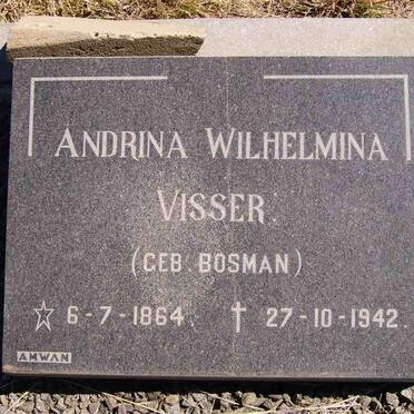 VISSER Andrina Wilhelmina nee BOSMAN 1864-1942