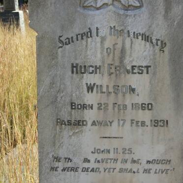 WILLSON Hugh Ernest 1860-1931 _2