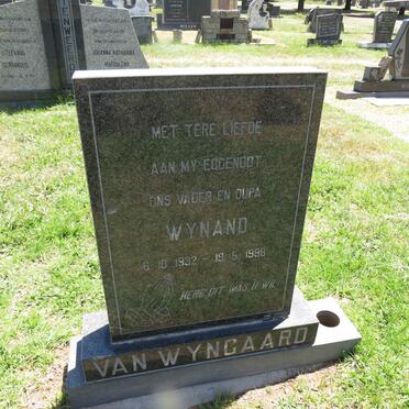 WYNGAARD Wynand, van 1932-1998