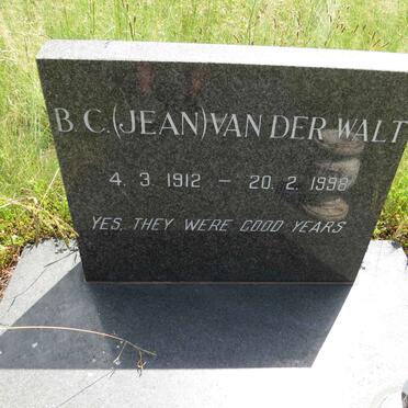 WALT B.C., van der 1912-1998 