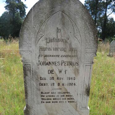 WIT Johannes Petrus, de 1840-1924