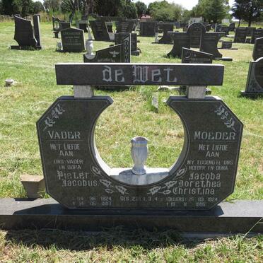 WET Pieter Jacobus, de 1924-1997 & Jacoba Dorothea Christina CILLIERS 1924-1995