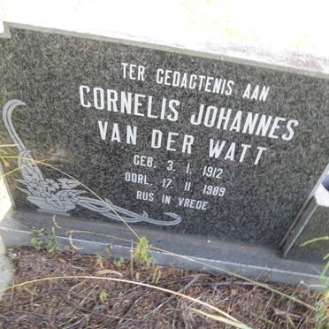 WATT Cornelis Johannes, van der 1912-1989