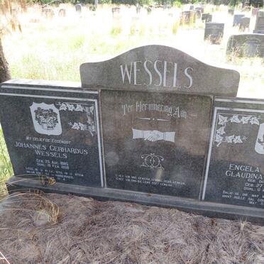 WESSELS Johannes Gerhardus 1885-1958 & Engela Elizabeth Glaudina DU PLESSIS 1901-1973 