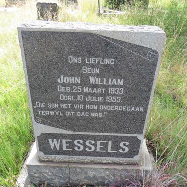 WESSELS John William 1933-1953