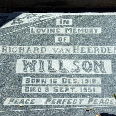 WILLSON Hennie -1921 :: WILLSON Richard van Heerden 1910-1951 _3