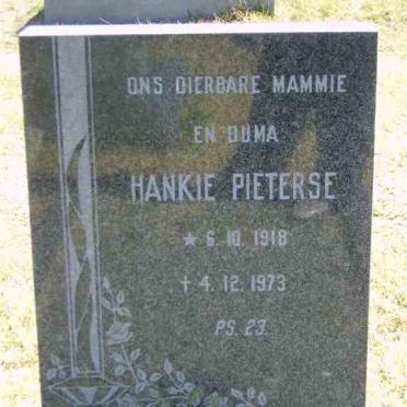 PIETERSE Hankie 1918-1973