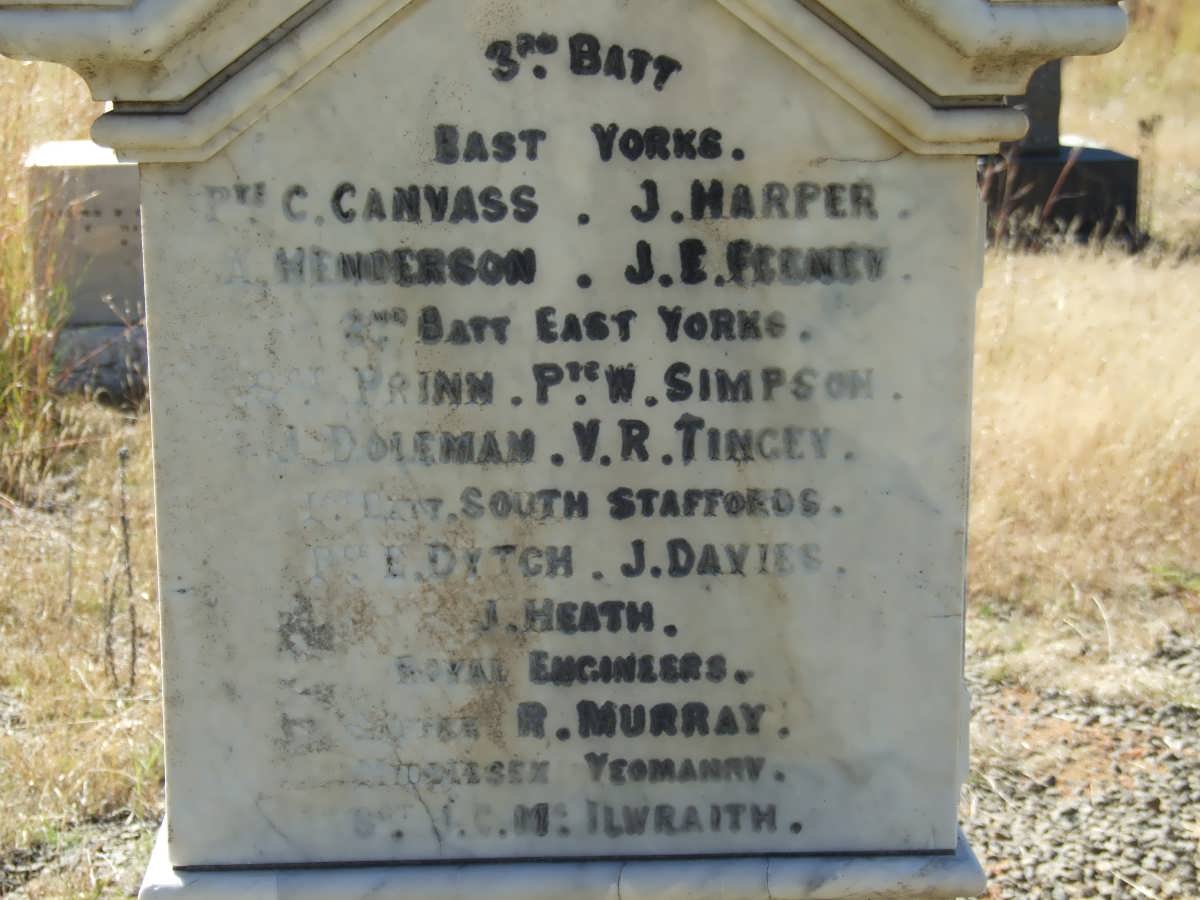 4. Memorial stone: Anglo Boer War - British soldiers