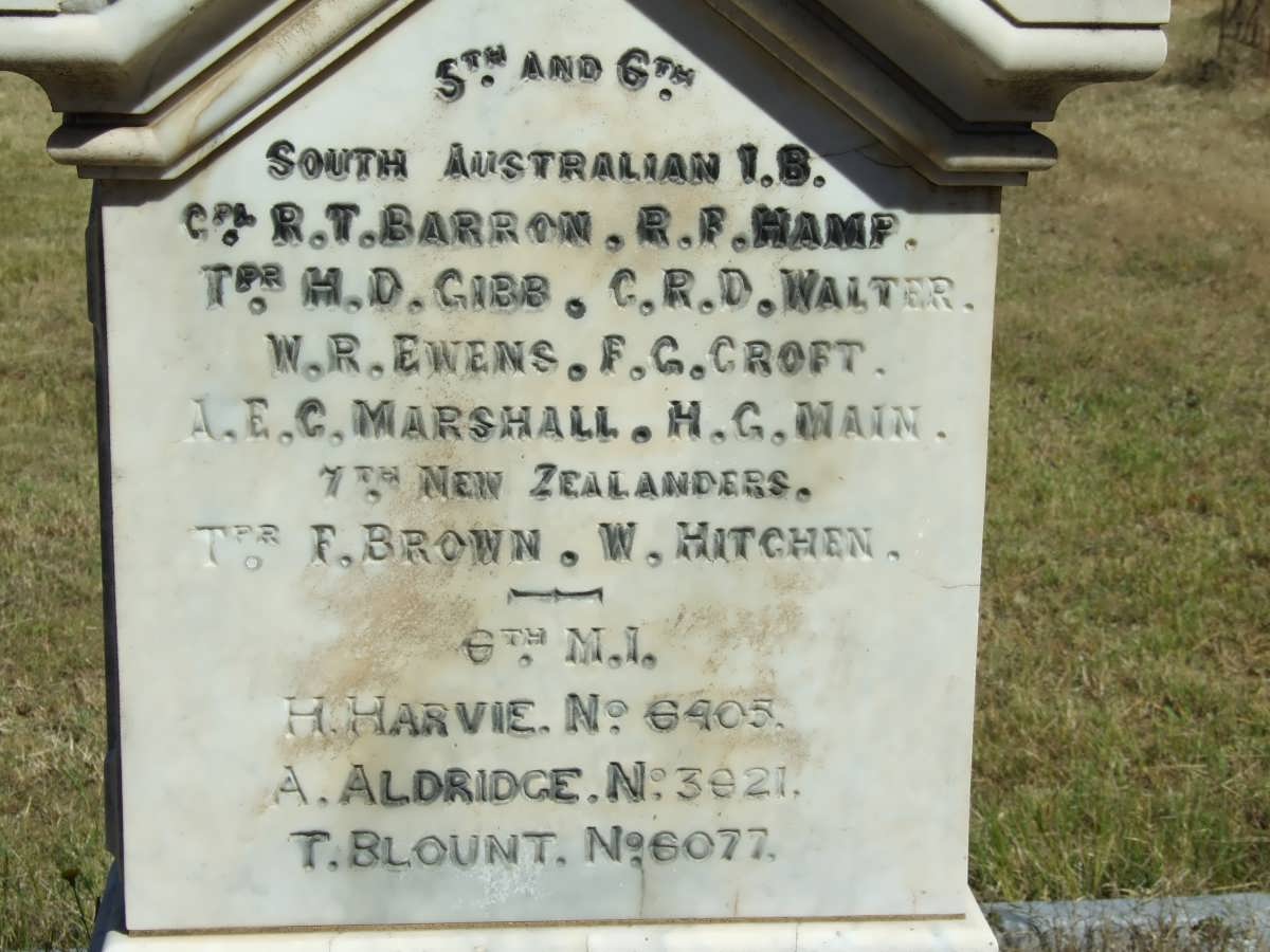 3. Memorial stone: Anglo Boer War - British soldiers