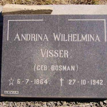 VISSER Andrina Wilhelmina nee BOSMAN 1864-1942