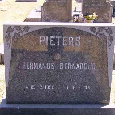 PIETERS Hermanus Bernardus 1892-1972