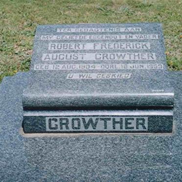 CROWTHER Robert Frederick August 1904-1959