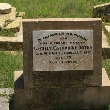 BOTHA Cecilia Catharina 1849-1917