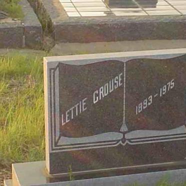 CROUSE Lettie 1893-1975