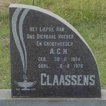 CLAASSENS A.C.M. 1904-1972