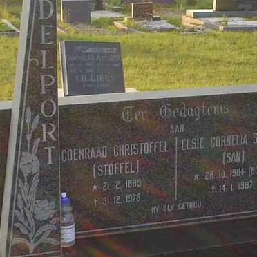 DELPORT Coenraad Christoffel 1889-1978 &amp; Elsie Cornelia Susanna BOTHA 1904-1987