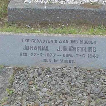 GREYLING Johanna J.D. 1877-1943