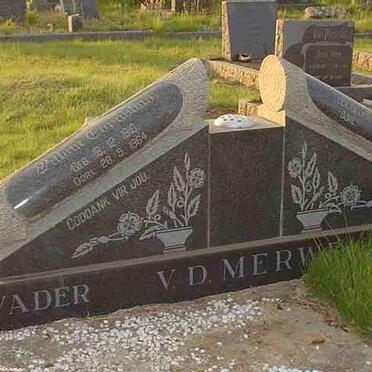 MERWE Willem Cornelius, v.d. 1910-1964 & Susanna Petronella DELPORT 1916-