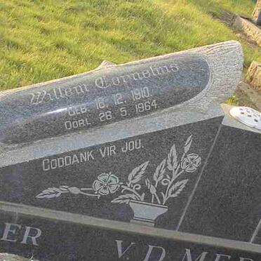 MERWE Willem Cornelius, v.d. 1910-1964