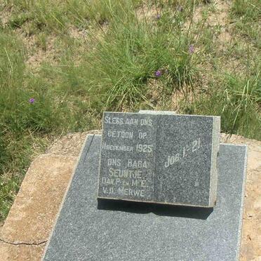 MERWE ?, v.d. 1925-1925