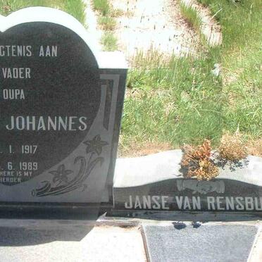 RENSBURG Jacobus Johannes, Janse van 1917-1989 &amp; Helena Charlotta KEMP 1903-1986