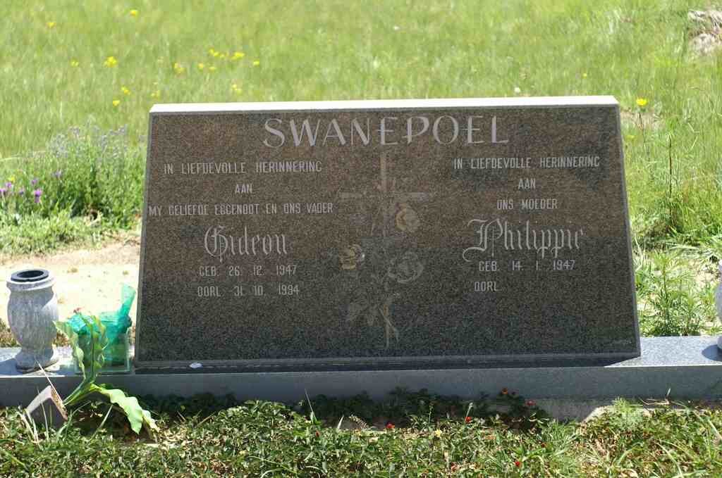 SWANEPOEL Gideon 1947-1994 &amp; Philippie 1947-