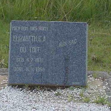 TOIT Elizabeth C.A., du 1871-1950