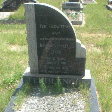 TERBLANCHE Hendrik Josephus 1940-1966