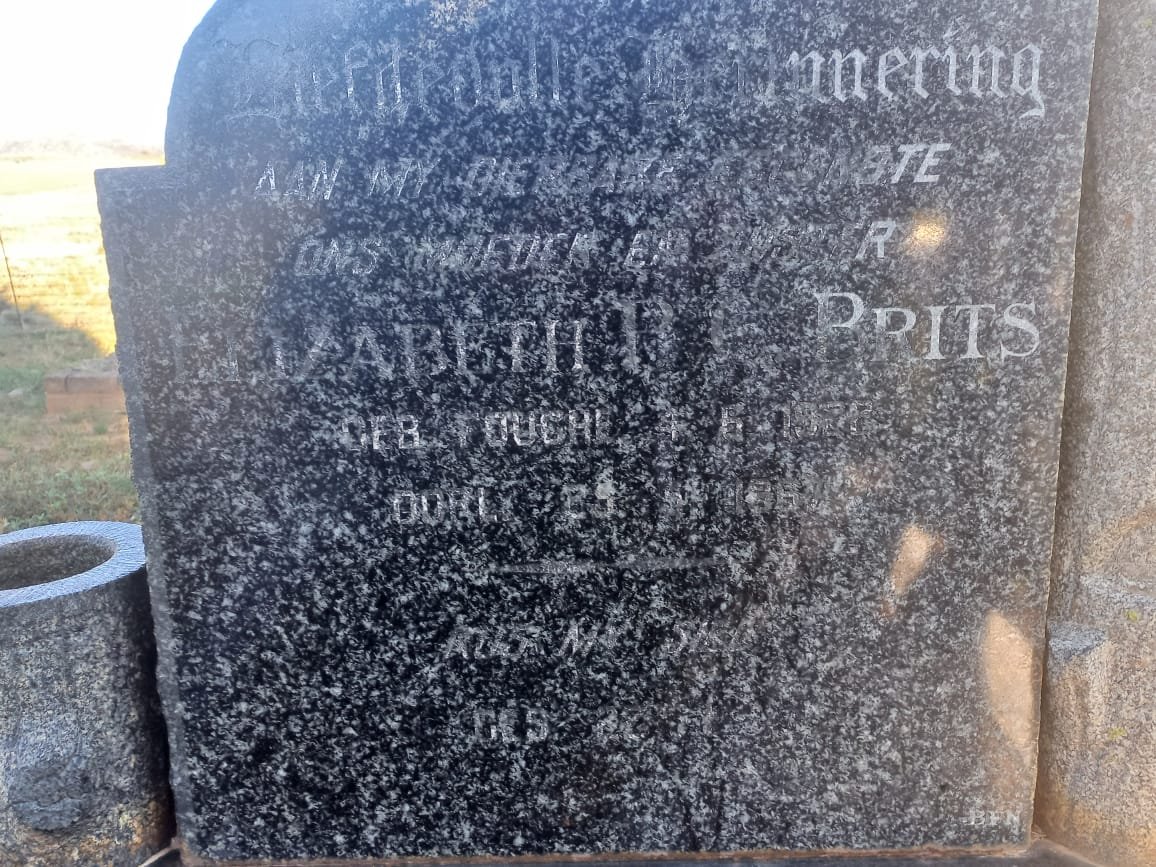 BRITS Elizabeth ? nee FOUCHE 1??4-?