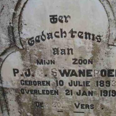 SWANEPOEL P.J.C. 1893-1919
