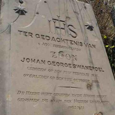 SWANEPOEL Johan George 1851-1885