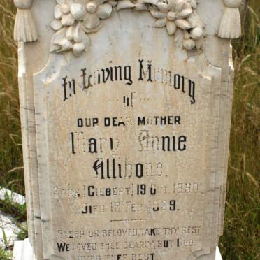 ALLIBONE Mary Annie nee GILBERT 1880-1939