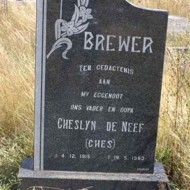 BREWER Cheslyn De Neef 1915-1983