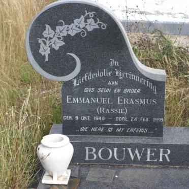 BOUWER Emmanuel Erasmus 1949-1969