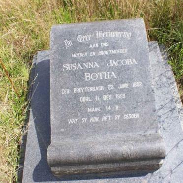 BOTHA Susanna Jacoba nee BREYTENBACH 1892-1959