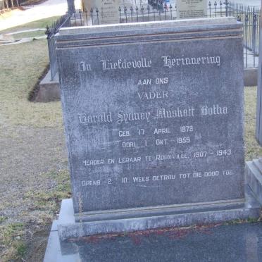 BOTHA Harold Sydney Muskett 1879-1959