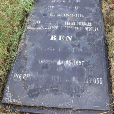 BOTHA Ben 1918-2007 &amp; Bettie 19??-2004