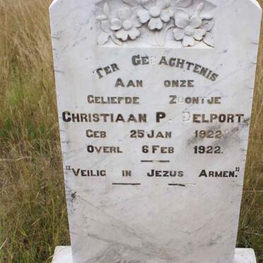 DELPORT Christiaan P. 1922-1922