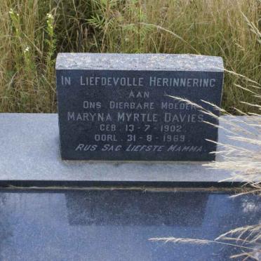 DAVIES Maryna Myrtle 1902-1969