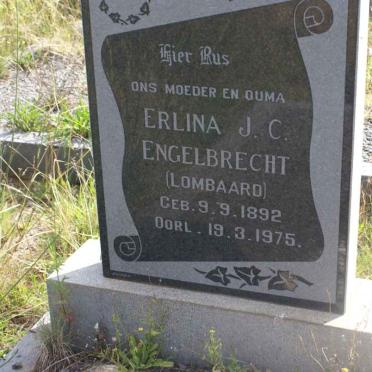 ENGELBRECHT Erlina J.C. nee LOMBAARD 1892-1975