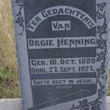 HENNING Orgie 1889-1927