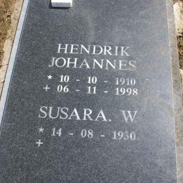LABUSCHAGNE Hendrik Johannes 1910-1998 &amp; Susara W. 1930-