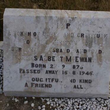 McEWAN James Albert 1875-1945
