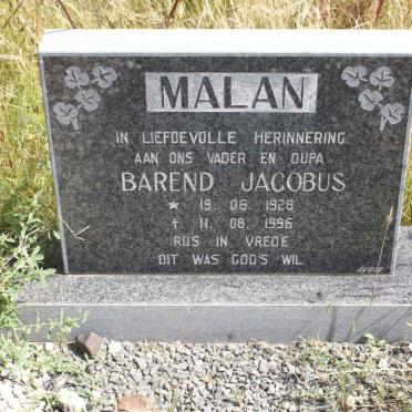 MALAN Barend Jacobus 1928-1996