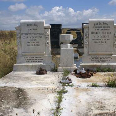 MERWE Hermanus Stephanus C.A., v.d. 1887-1959 &amp; Hester Sophia COETZER 1891-19??