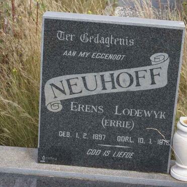 NEUHOFF Erens Lodewyk 1897-1972
