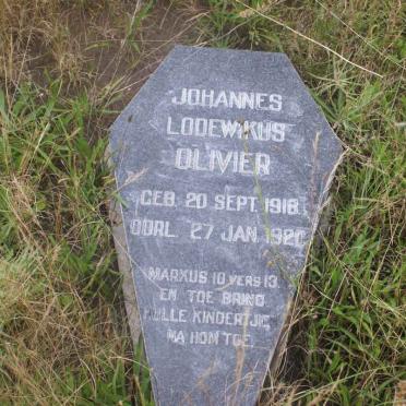 OLIVIER Johannes Lodewikus 1918-1920
