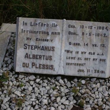 PLESSIS Stephanus Albertus, du 1884-1942
