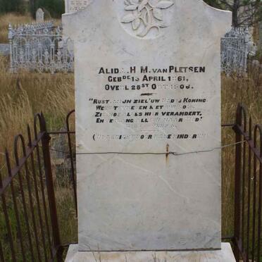 PLETSEN Alida H.M., van 1861-1906